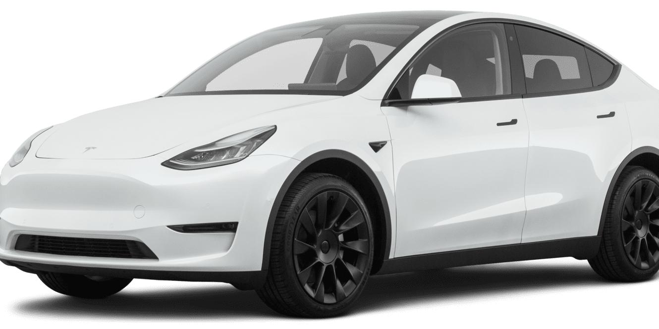 TESLA MODEL Y 2021 5YJYGDEEXMF256521 image